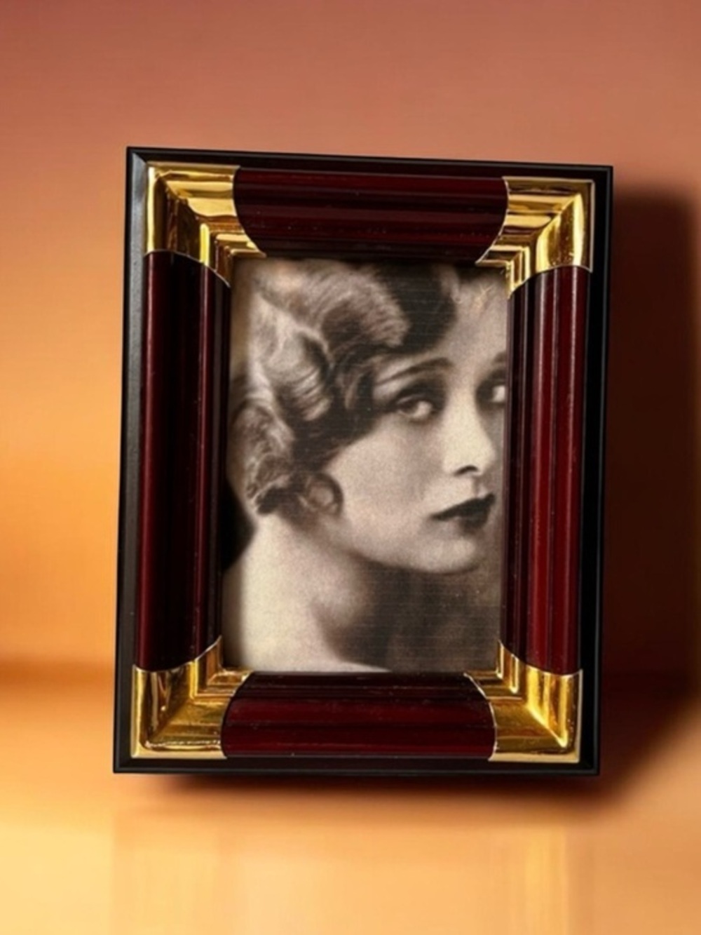Vintage Photo Picture Frame Frames Freestanding 4.3”x3.5”